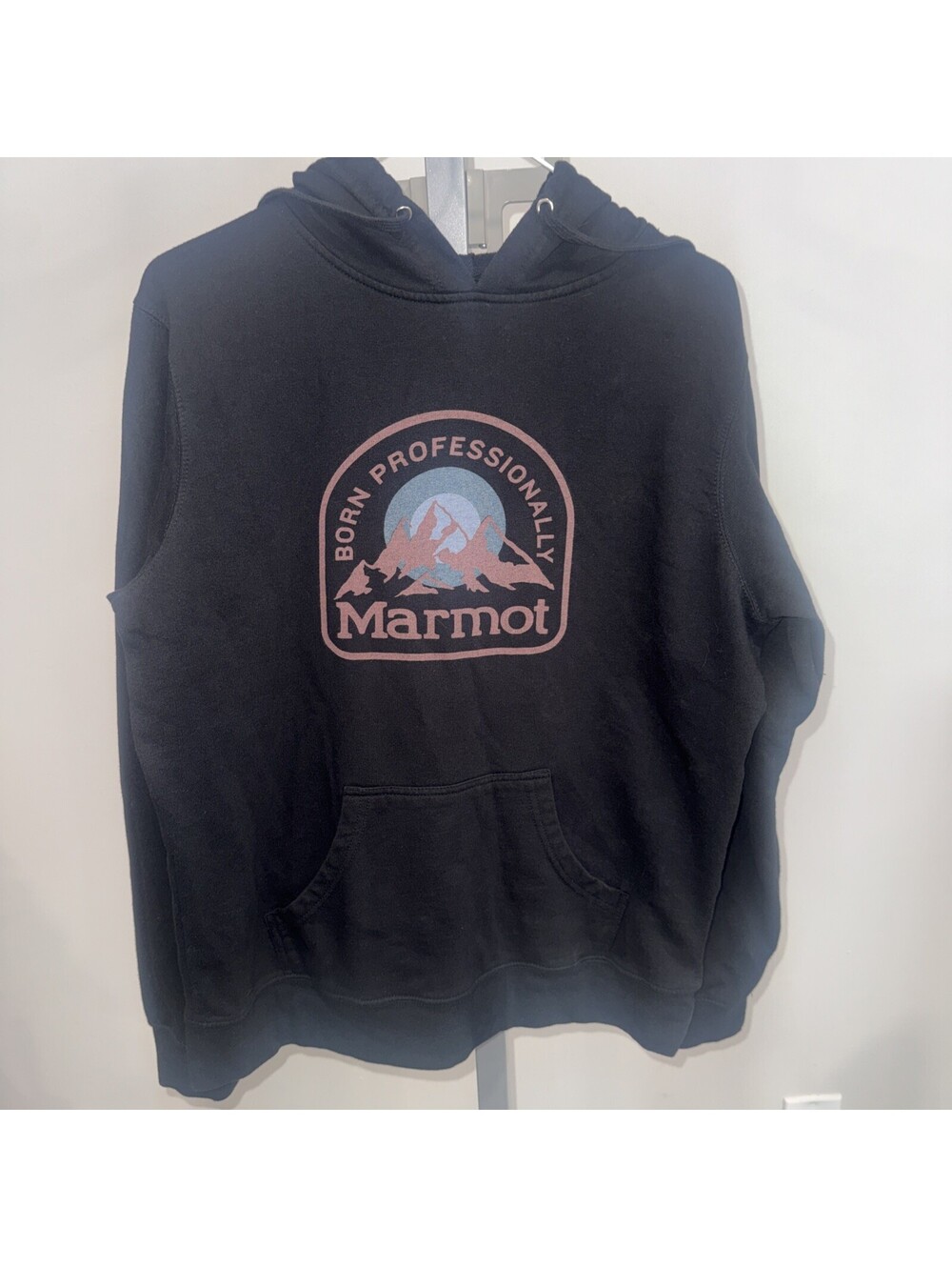 Mens Marmot Graphic Hoodie ,Black ,Size XL